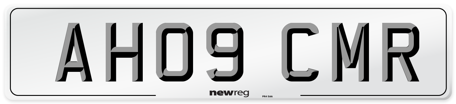 AH09 CMR Number Plate from New Reg